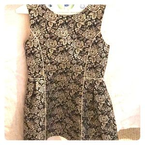 Black and gold dress